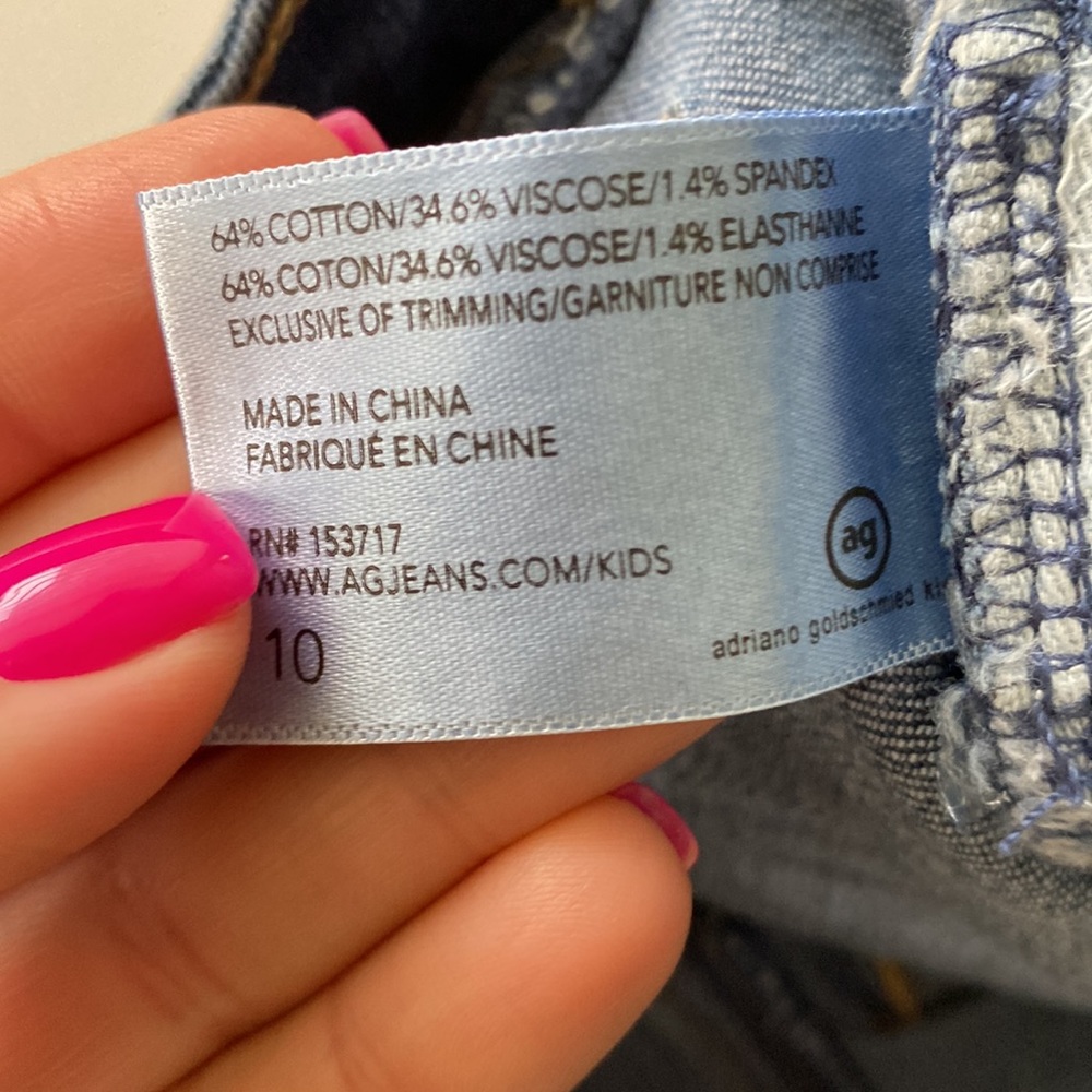 AG Adriano Goldschmied Girls Jeans New - Picture 9 of 9